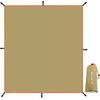 GOYYI Tent Ground Leisure Waterproof Water Pressure Resistance Rain Sun UV Storage Bag Mountain Waterproof Khaki Sheet, Waterproof, Sheet, Sheet,