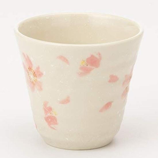 Mino Ware Sakura no Mai Sori Yunomi Pink W20060