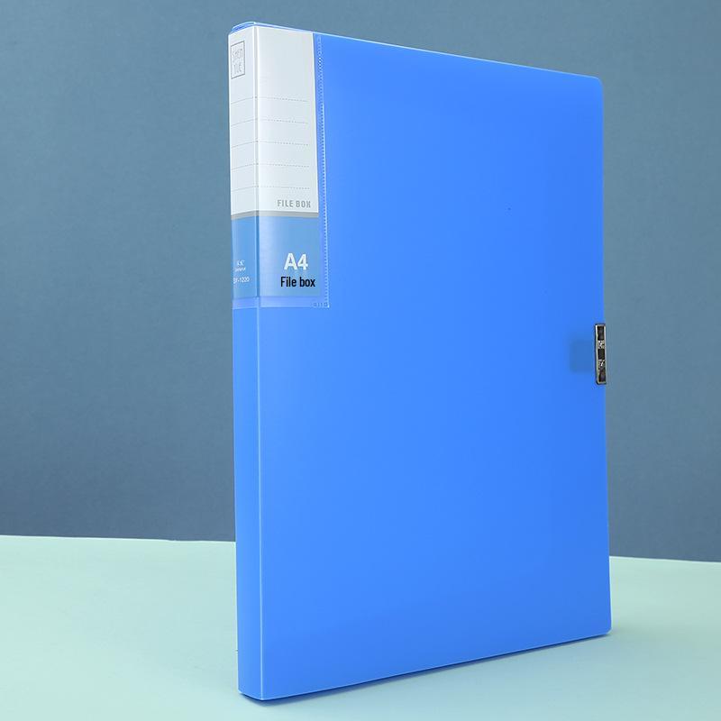 

Expanded A4 File Folder: Large Capacity Plastic Document Storage for Office & Student Use
