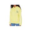 Adidas Casual Striped Floral Print Hoodie Women Tops Yellow HC4186