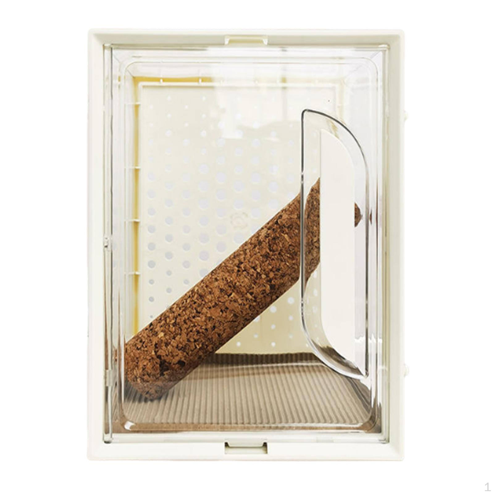 

Acrylic Reptile Terrarium, Portable Ventilated Breeding Cage, Ideal for Frogs, Snakes, S