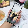 Artistic Black Cat Starry Night Phone Case For Samsung Galaxy Z Flip 6 5 4 3 5G Shockproof Cover For Samsung ZFlip3 Flip4 ZFlip5