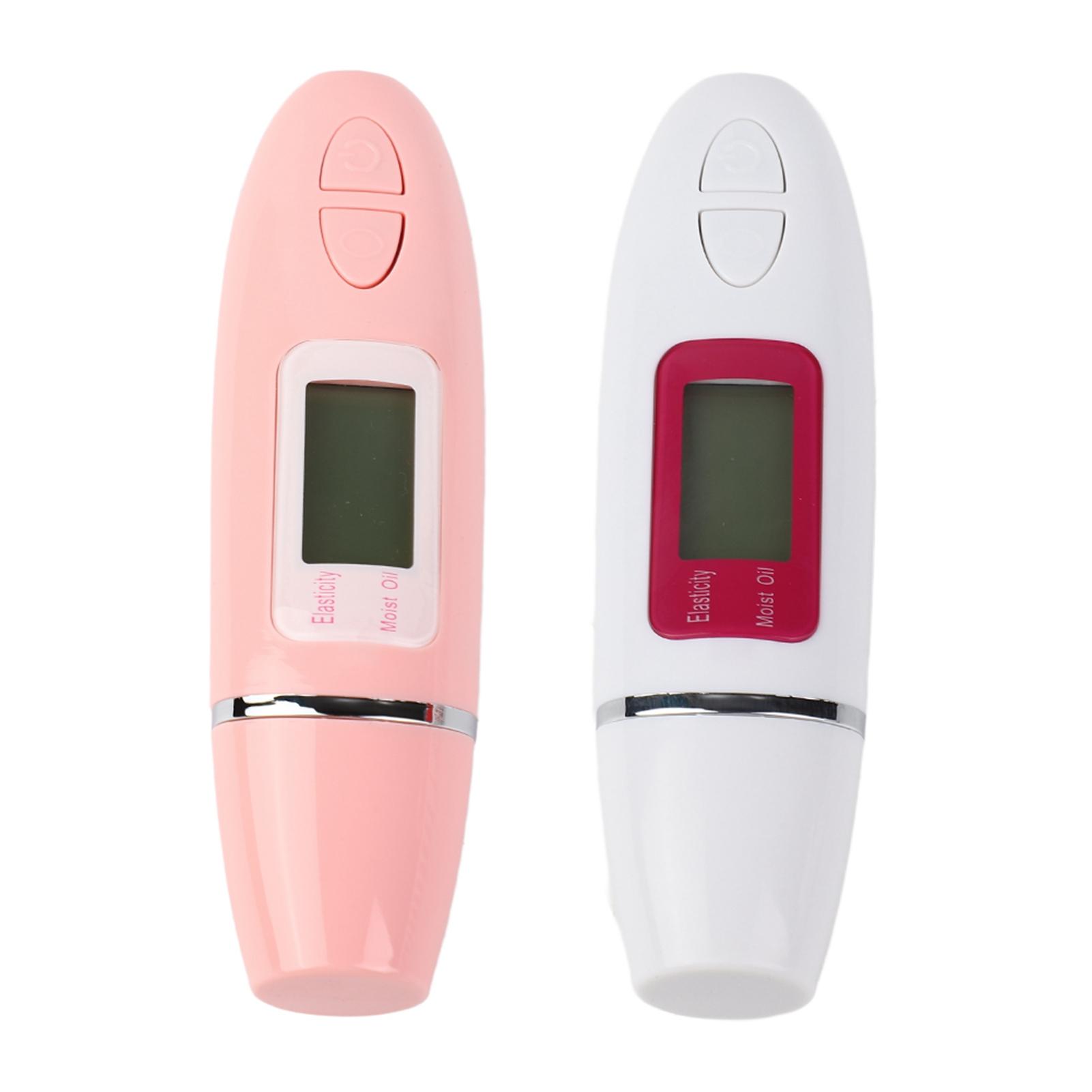 

2 Colors Digital LCD Display Precision Skin Sensor Tester Facial Hydration Water Oil Analyzer pink white