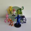 Sada Anime Figure Rainbow Friends Růžový Modrý Model Monstra Kreslená Postavička Soška Ozdoba na Dort Dětské Hračky