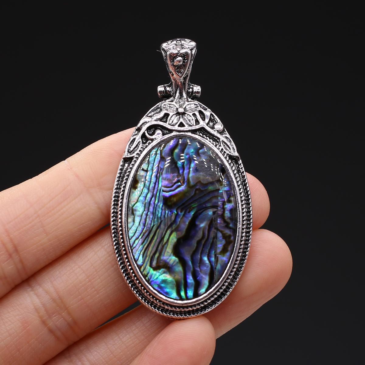 

Подвеска из натурального камня в винтажном стиле, ожерелье, модные украшения, овальная форма, колье из сплава, розовый кварц, опал, малайзийский нефрит, идеи подарков, подарки для влюбленных 28x55mm