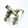 Anti-Freezing Dual Outlet All-Copper Bronze Faucet for Garden/Balcony
