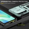 For Samsung Galaxy A16 4G/5G Case Kickstand Slide Lens Lid PC+TPU Drop-Proof Phone Cover
