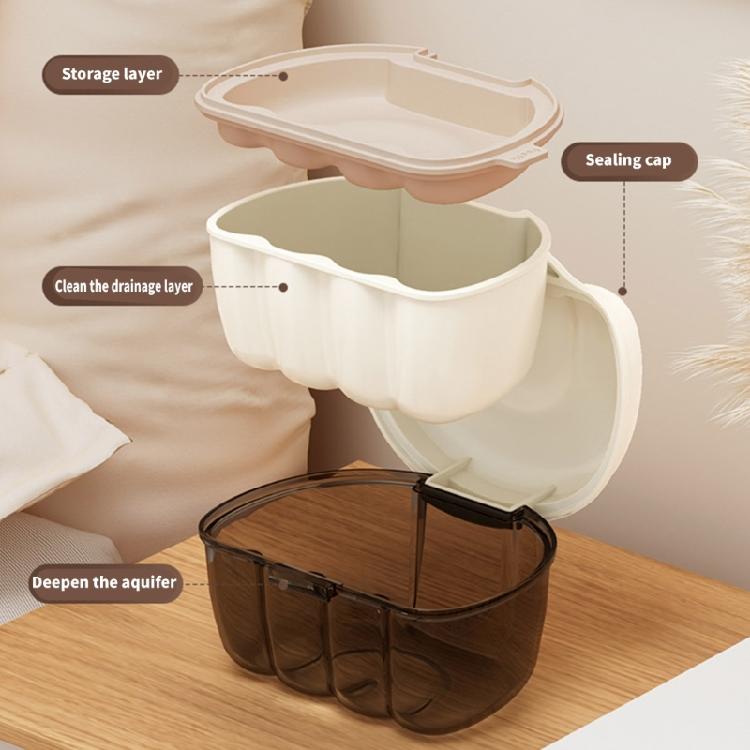 Leak Proof Storage Box For Clear Aligners Dentures Aligner Hoder with Mesh Drainage Basket Travel Essential Organiser
