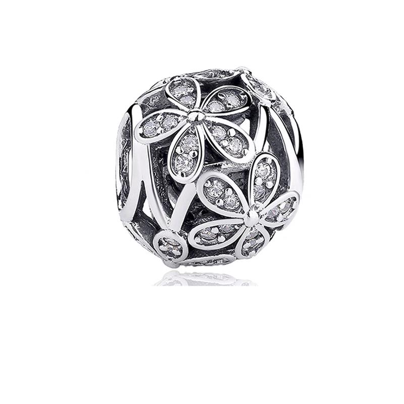 Sparkling Queen & Regal Crown Stones & Enamel Clip Snowflake Flower&Heart Charm Beads Fit Original Bracelet Diy Jewelry