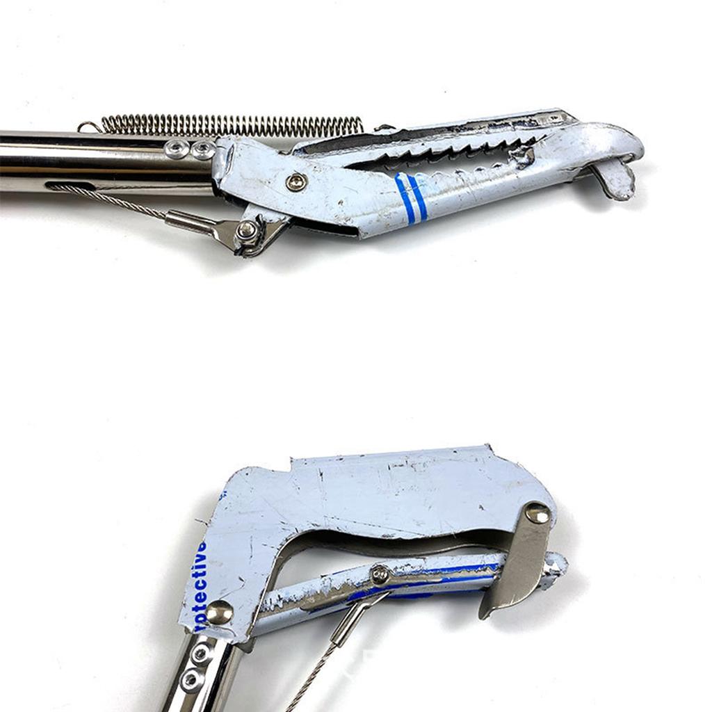 Stainless Steel Snake Grabber Thickened Elongated Collapsible Snake Tongs with Lock for Snakes Eels