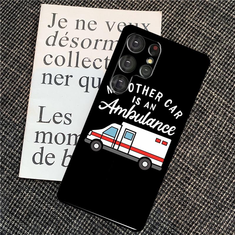 Ambulance Car Case For Samsung Galaxy S25 Ultra S20 S21 S22 S23 S24 Ultra S9 S10 Plus S25 FE Back Cover