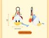 Disney Authorized Mickey, Minnie, Donald, and Goofy Plush Toy Keychain or Lanyard
