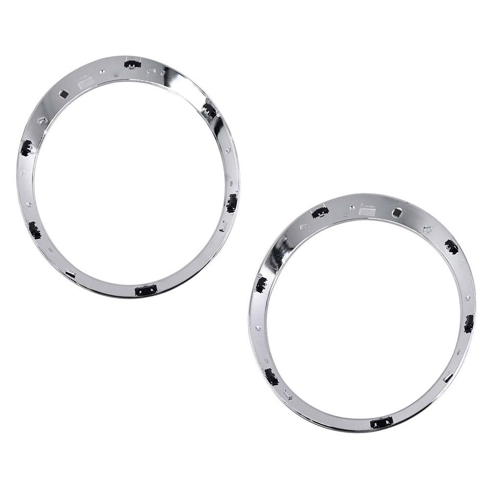 2PCS Farol de carro Anel Moldura Guarnição Surround Capa Apto Para BMW Mini Cooper R55 R56