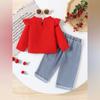 Kids Casual Long-Sleeve Set, Comfortable Daily Wear Outfits