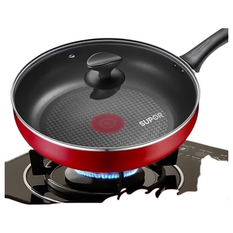 SUPOR 28cm Non-Stick Frying Pan with Red Dot Indicator