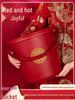 Red Wedding & Housewarming Joy Buckets - Large Plastic Pair in Vibrant Red