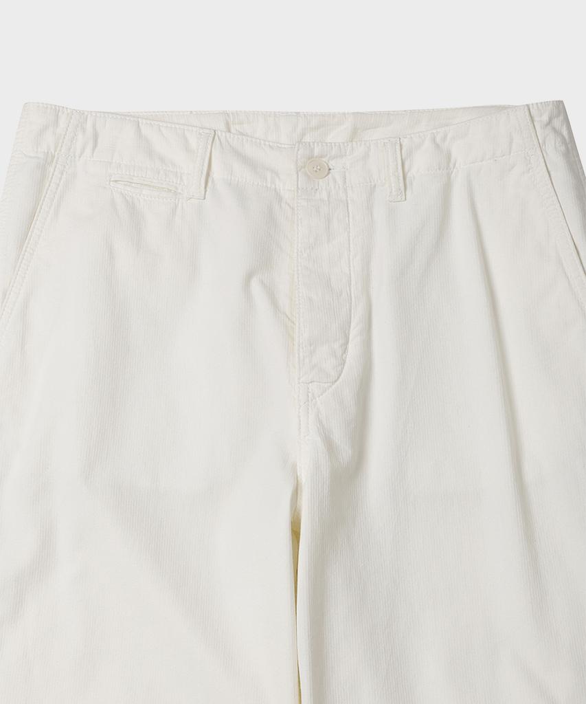 Teildeon Kerouac Dyed Cotton Officer Chino Pants Ivory