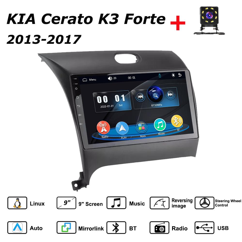 

Car Radio Multimedia MP5 Player Head Unit Stereo BT For KIA Cerato K3 Forte 2013-2017 чёрный