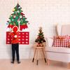 DIY Felt Christmas Tree Ornaments Advent Calendar, 24 Days Countdown to Xmas Advent Calendar with 24 Ornaments & Pockets, DIY Tree Cute Holiday Decor