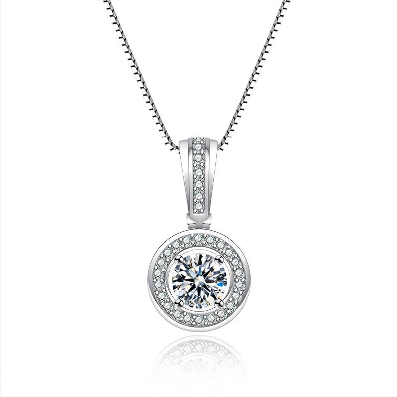 Imitation Moissanite Diamond Necklace - Popular European & American Jewelry, Hot Selling & In Stock