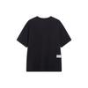 Li-Ning Basketball Series Alphabet Pattern Print Round Neck Short Sleeve T-Shirt Men Tops Black AHST301-2