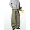Dream Made American Casual Pants for Men, Autumn and Winter Fleece-Lined Thick Straight-Leg Wide-Leg Men's Scimitar Pants