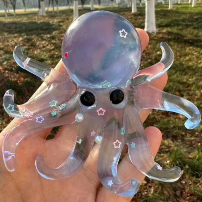 Squishy Ocean Octopus Fidget Squishes Simulation Stress Relief Slow Rebound Toy Can Be Stretched Sensory Decompression Gift