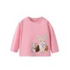 Taotaoism Girls' Long-Sleeved T-Shirt, Spring and Autumn Style, Stylish Round-Neck Base Shirt for Girls, Children's Long-Sleeved Pure Cotton Top