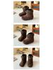 Children's Suede Snow Boots: Plush, Warm Winter Shoes for Boys and Girls