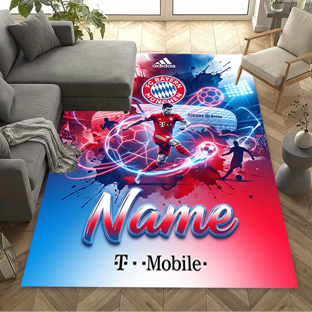 Bayern Munich Fan Artwork Floor Mat Perfect for Game Room Dining Room Outdoor Living Rooms Antislip Carpet Office Home Decor Gift for Festivals