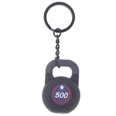 3D Kettlebell Keychain For Women Keyring Cute Car Key Chain Pvc Sport Keychain Key Holder Creative Bag Charm