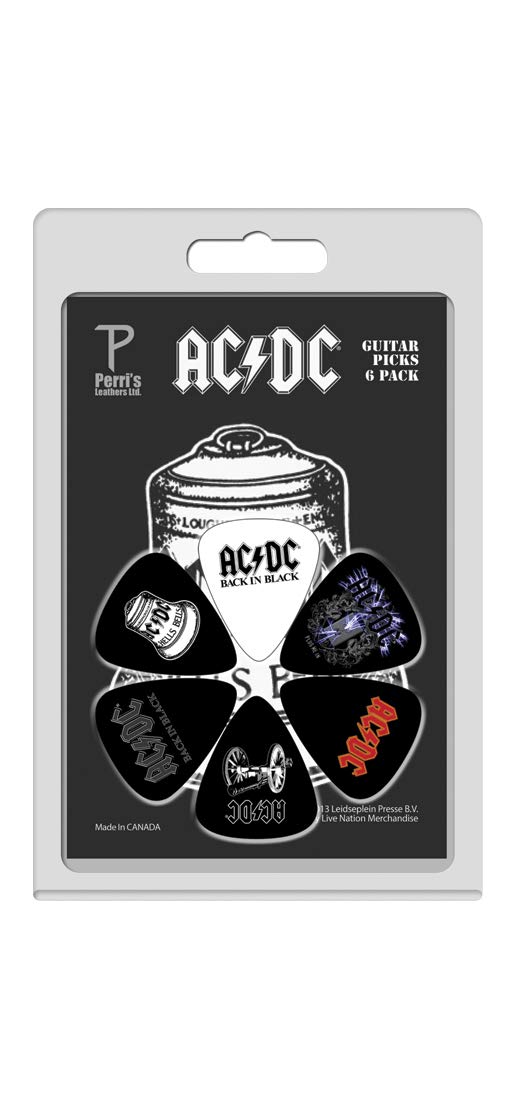 

Набор из 6 медиаторов для гитары Perri s LP-ACDC3 AC/DC