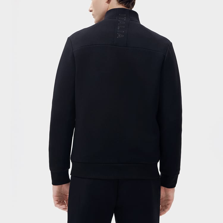 FILA Jackets Men's Jet Black Stand Collar Moderate F11M317505FBK