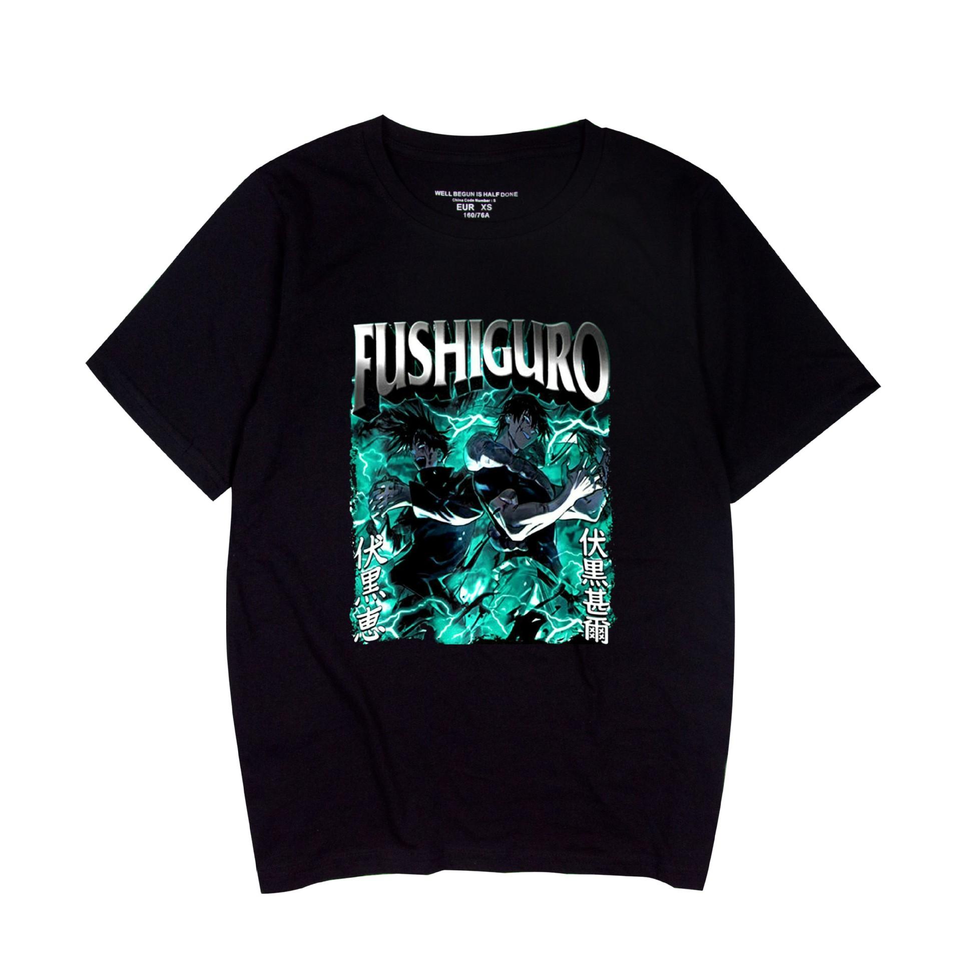 

Jujutsu Kaisen Tshirt Hip Hop Men Women Anime Print Top Tees Fashion Summer T-shirt XS чёрный