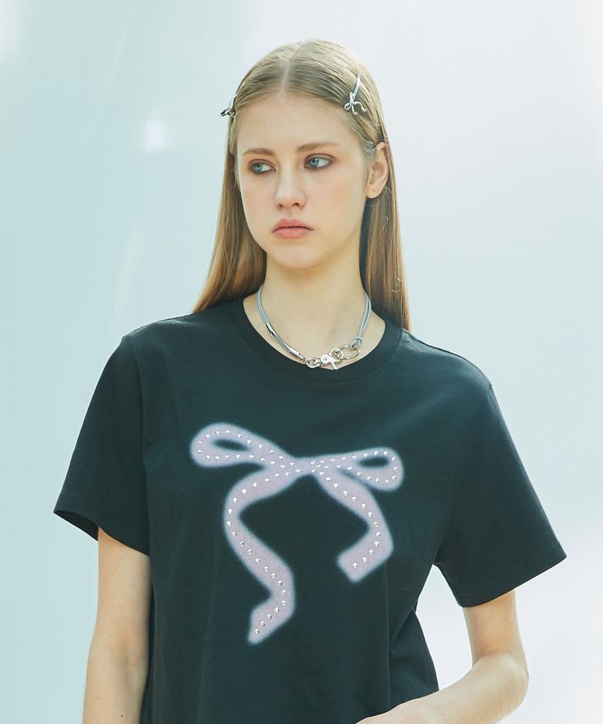 LARTIGENT L9 Ribbon T-Shirt(Black)