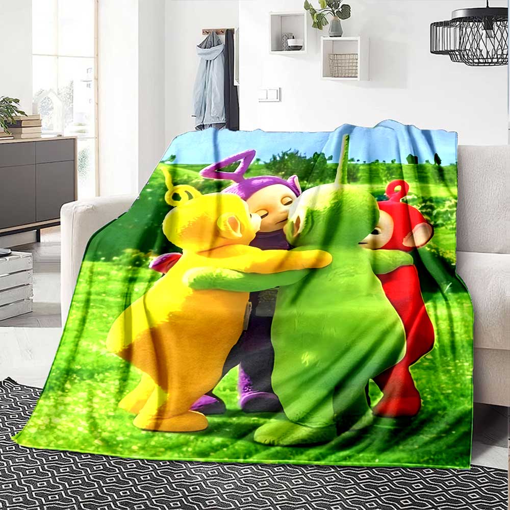 Teletubbies Hug Cozy Blanket Comfortable Ure Suitable Picnics All-Season Use Versatile Accessory Birthday Christmas Gift Blanket Y6