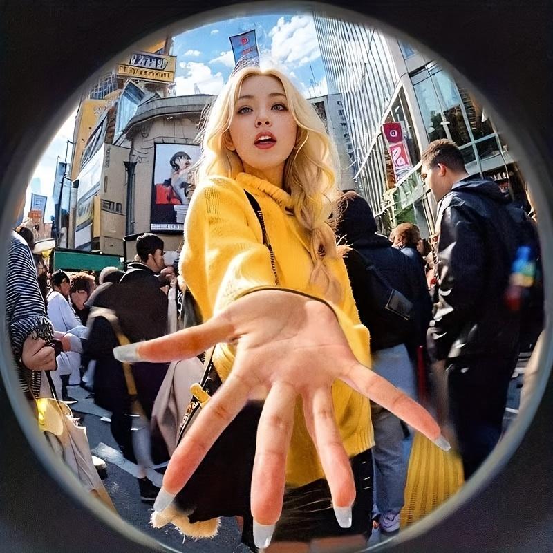 3-In-1 Mobile Phone Camera Accessory Featuring Three Lens Types: Wide-Angle, Macro, And Fisheye for Outdoor Travel Photography