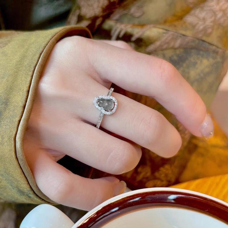 Contemporary Gourd Copper Design Adjustable Ring For Women Ideal For Attire Fashionable