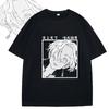 Blumenprint T-Shirt Weich Atmungsaktiv Lässig Bequem Anime Stil Grafikdruck Lustig Bedrucktes T-Shirt Unisex Streetwear Mode