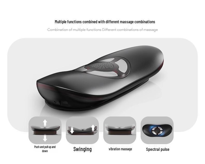 Lumbar Support Heated Waist Massager Pillow with Multi-Function Massage and Charging Capability