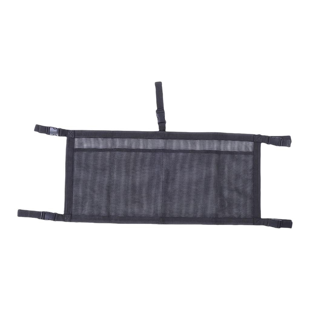 Boat Storage Bag with 3 Divisions Suspended Boat Tackle Life Jacket Mesh Bag Organizer for Leaning Post 4x32x15in