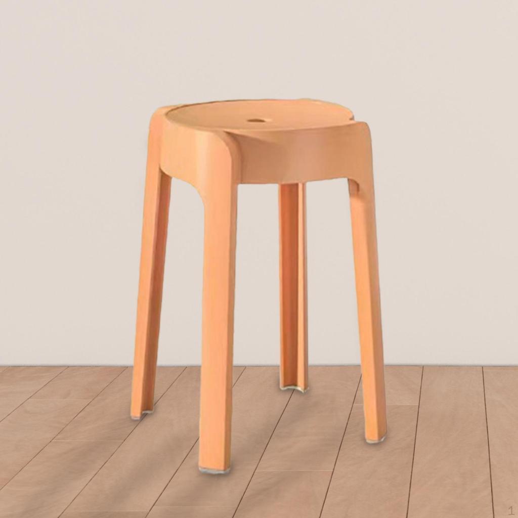Round Stool Dining Table Dressing Stackable for Living Room Hotel
