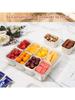 1 pc Split type tray with lid and handle, refrigerator compartment drain and preservation box, bento box
