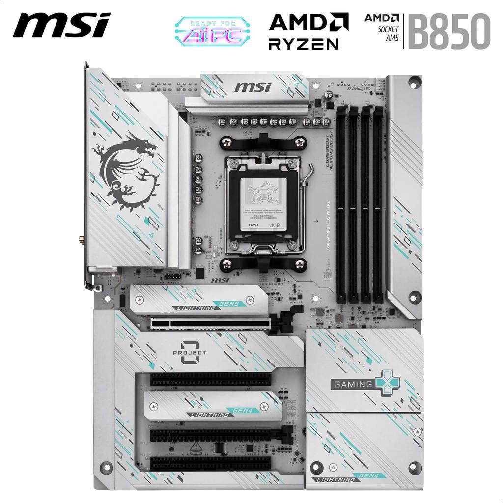 MSI B850 GAMING PLUS WIFI PZ ATX Gaming Motherboard MB6800
