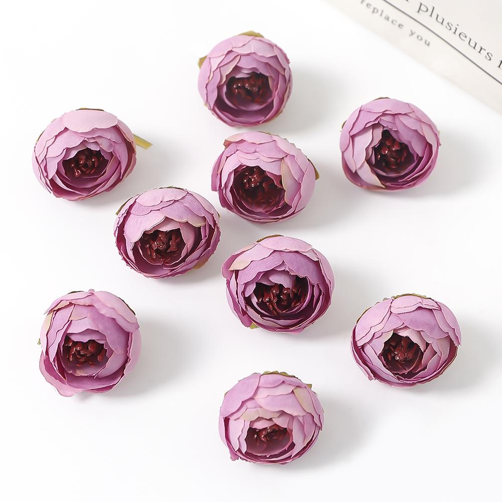 10/20Pcs Rose Silk Flower Heads Home Room Decoration Friends Gathering Birthday Party Accessories For DIY Wedding Table Decor