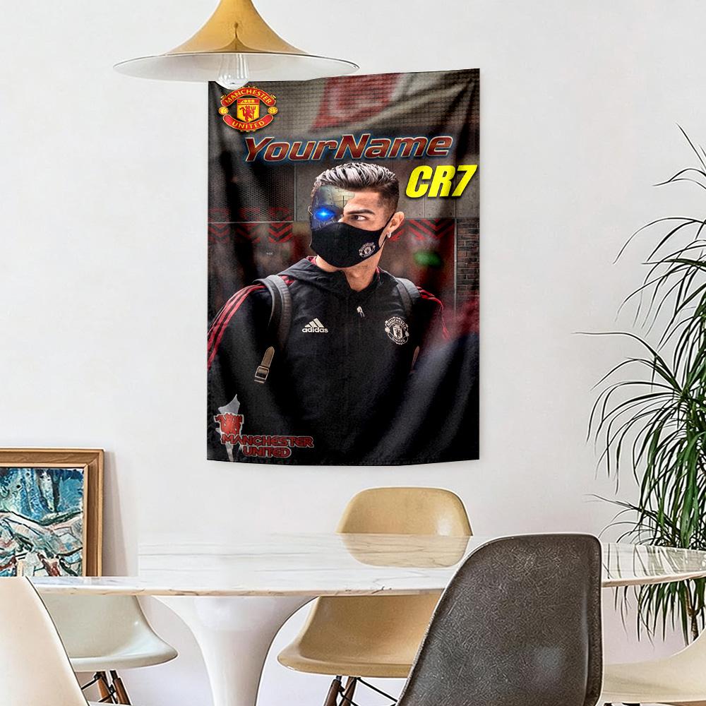 Manchester Custom Your Name Wall Decor Tapestry Art For Pet Memorial Birthdaywedding Party Backdrop Family Gift
