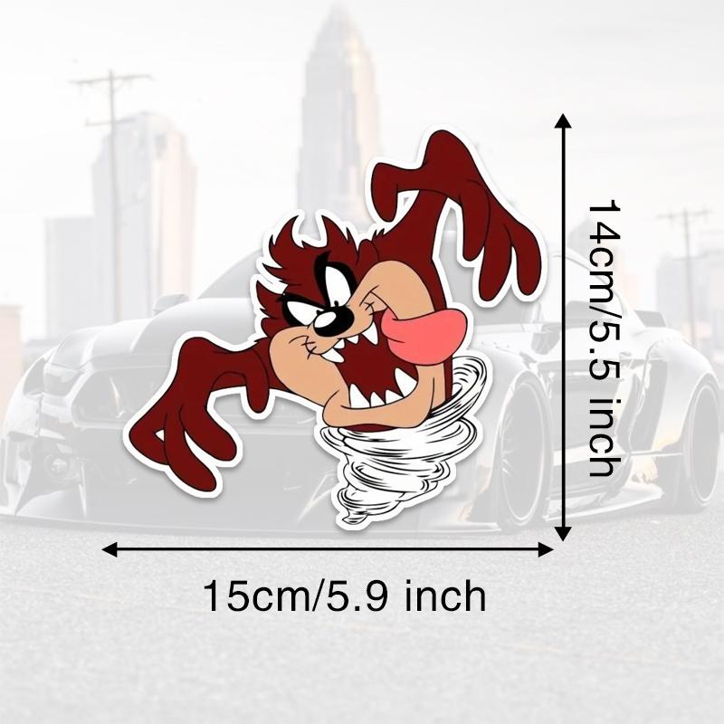 

DS08# 15x14 см мультяшный ураган наклейка высечка для автомобиля 15x14cm