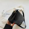 Vintage Shoulder Bag for Woman, Chain Handbag, Black Crossbody Bags, Underarm Bags,
