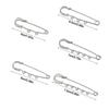 Silver Safety Brooch Pins Multi Holes Connectors DIY Charms Brooches Findings Accessories Shawl Adjuster Dress Decoration