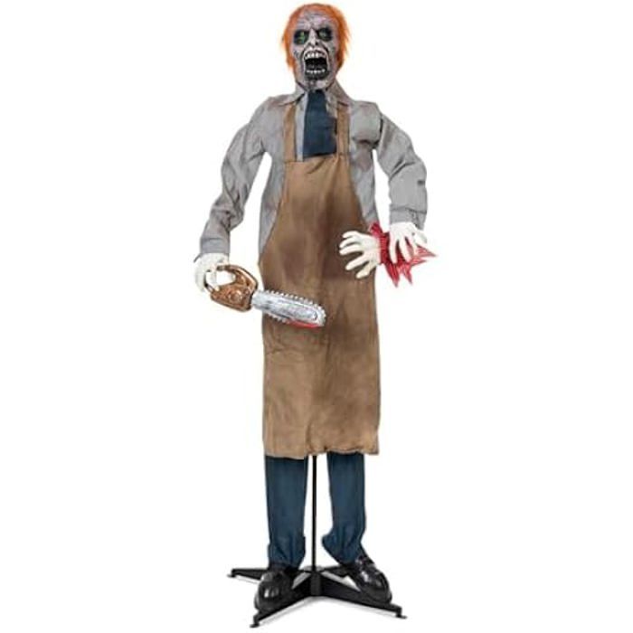 Dětský kostým - VIVING - Zombie s motorovou pilou - Velikost 130 cm - Unisex - Halloween